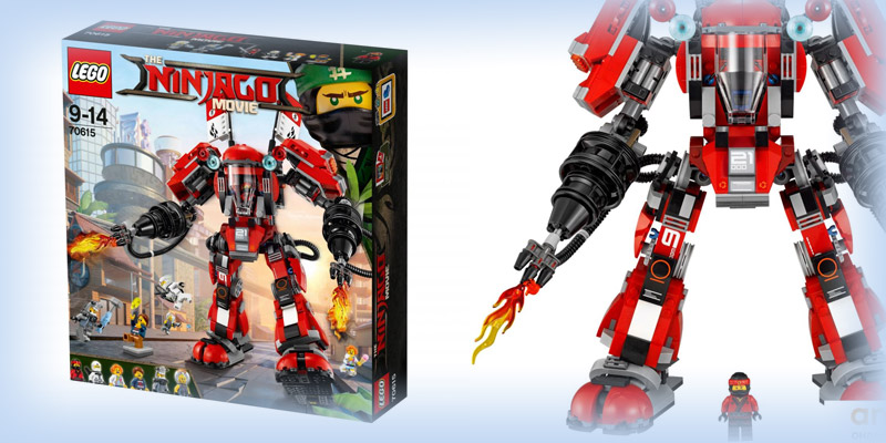 Упаковка lego ninjago огненный робот