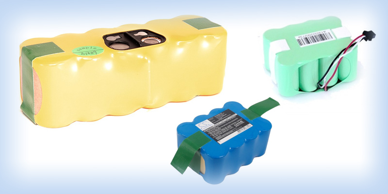 Аккумуляторы различной емкости для пылесососв